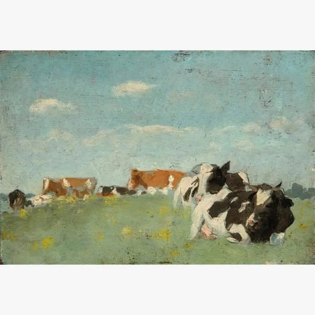 Kunstsokken Dames &amp; Heren Fantasie Sokken Rustend IJsselvee Ch-Krc - Jambelles