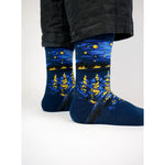 Kunstsokken Dames &amp; Heren Fantasie Sokken Starry Night over the Rhone CH-SNR - Jambelles