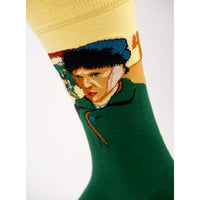 Kunstsokken Dames &amp; Heren Fantasie Sokken Van Gogh Self Portrait CH-VGS - Jambelles