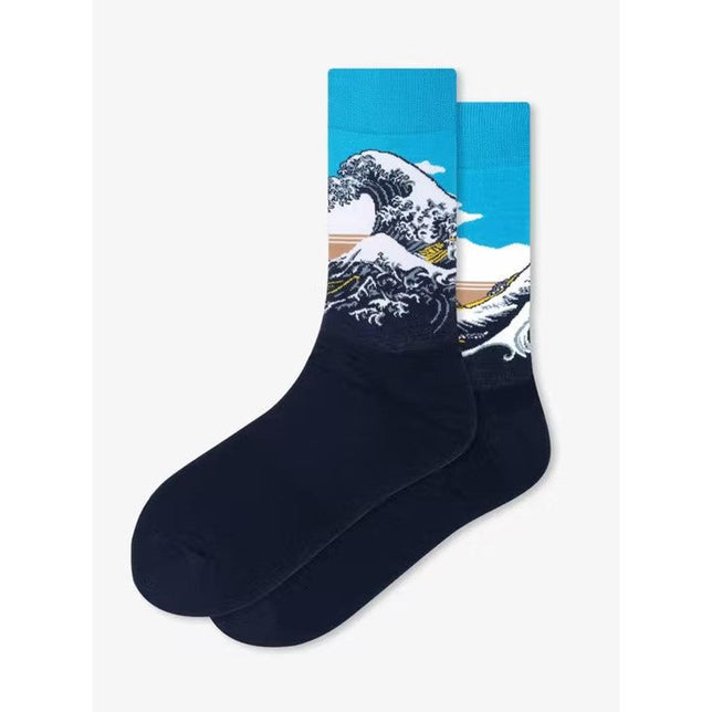 Kunstsokken Dames &amp; Heren Fantasie Sokken Variety Gift Box 4P VGB04 - Jambelles