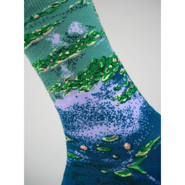 Kunstsokken Dames &amp; Heren Fantasie Sokken Waterlilies CH-WAT - Jambelles