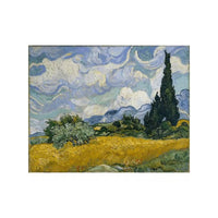 Kunstsokken Dames &amp; Heren Fantasie Sokken Wheatfield with Cypresses CH-WHF - Jambelles