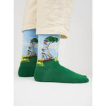 Kunstsokken Dames &amp; Heren Fantasie Sokken Woman with Parasol CH-WWP - Jambelles