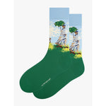 Kunstsokken Dames &amp; Heren Fantasie Sokken Woman with Parasol CH-WWP - Jambelles