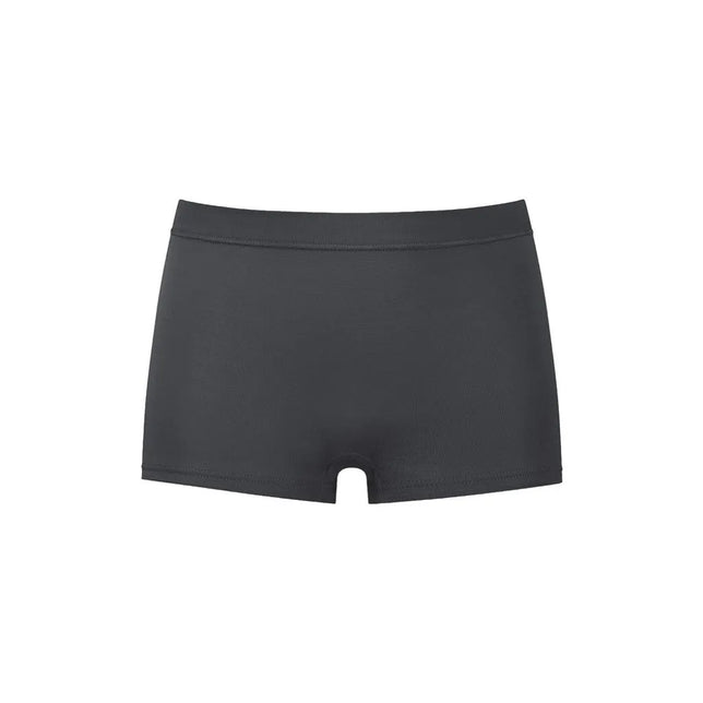 Mey dames boxer panty slip 59218 in donkergrijs, met brede tailleband, korte pijpjes en effen ontwerp. - Jambelles