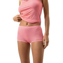 Mey dames boxer panty slip 59218 in lichtblauw, met gladde afwerking, korte pijpjes en elastische logoband. - Jambelles