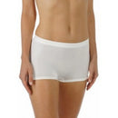 Mey dames boxer panty slip 59218 in lichtblauw, met gladde afwerking, korte pijpjes en elastische logoband. - Jambelles