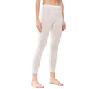 Zwarte Mey Basics 68602 dameslegging, van achteren gezien, met hoge taille en smalle elastische tailleband - Jambelles
