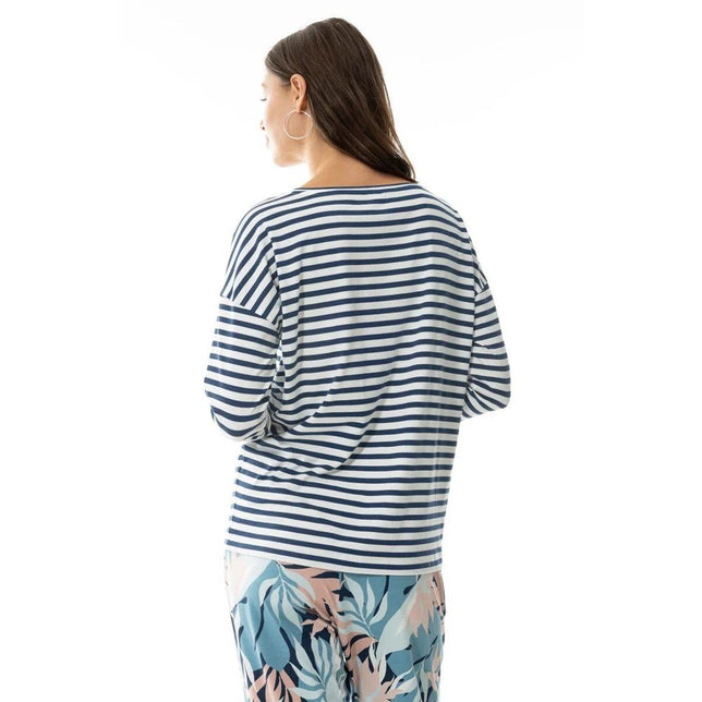 Mey Dames Nacht Shirt T-shirt long sleeve 17632 - Jambelles