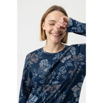 Mey Dames Nachthemd sleepshirt Lange Mouw 1230097 - Jambelles