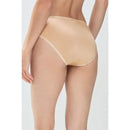Mey dames mini-slip Lights 89210 in zwart, achteraanzicht met gladde stof, lage taille en hoog uitgesneden pijpen. - Jambelles