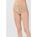 Mey dames mini-slip Lights 89210 in zwart, achteraanzicht met gladde stof, lage taille en hoog uitgesneden pijpen. - Jambelles