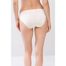 Mey dames mini-slip Lights 89210 in zwart, achteraanzicht met gladde stof, lage taille en hoog uitgesneden pijpen. - Jambelles