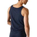 Mey heren athletic shirt 48700 in donkerblauw, mouwloos met brede schouderbanden en ronde hals. - Jambelles