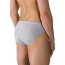 Donkerblauwe Mey heren Jazz-Pants slip Basics 49119, achteraanzicht met gladde tailleband en hoge beenuitsnijding. - Jambelles