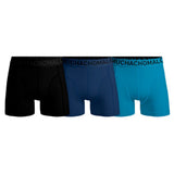Men 3-Pack Boxer Shorts Microfiber Solid MICROFIB1010-