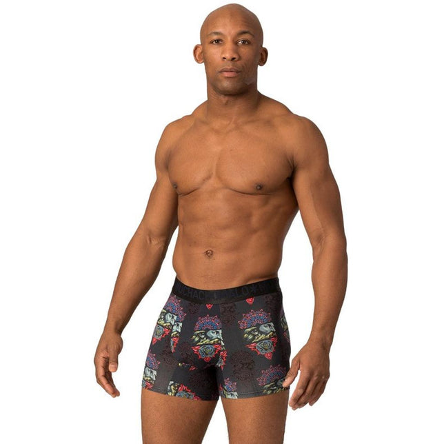 Muchachomalo Heren Boxer Men 2-Pack Ments short print/solid 2P MENTS1132-01 - Jambelles