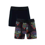 Muchachomalo Heren Boxer Men 2-Pack Ments short print/solid 2P MENTS1132-01 - Jambelles