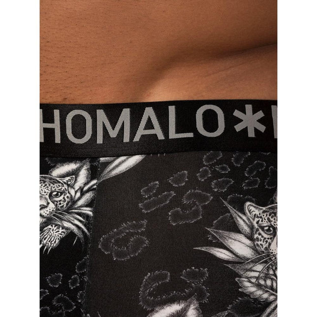 Muchachomalo Heren Boxer Men 2-Pack Panther Short print/solid 2P PANTHER1132 - Jambelles
