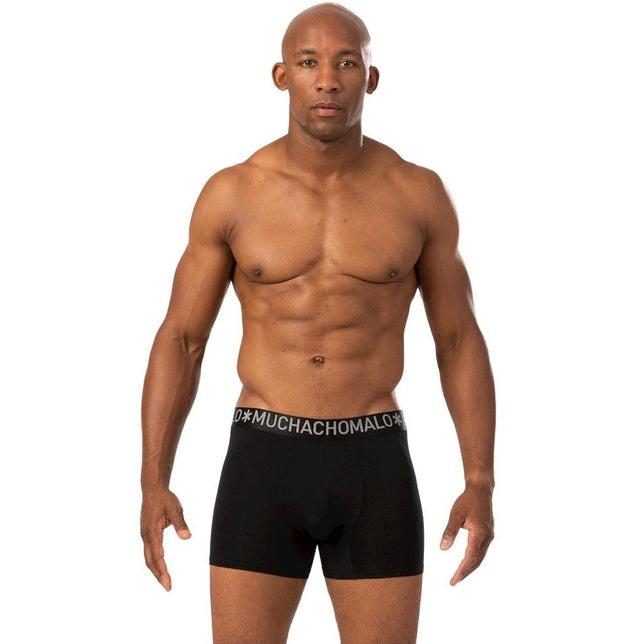 Muchachomalo Heren Boxer Men 2-Pack Panther Short print/solid 2P PANTHER1132 - Jambelles