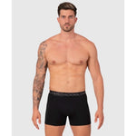 Muchachomalo Heren Boxer Men 2-Pack Short Print/Solid BISON1010 - Jambelles