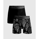 Muchachomalo Heren Boxer Men 2-Pack Short Print/Solid BISON1010 - Jambelles
