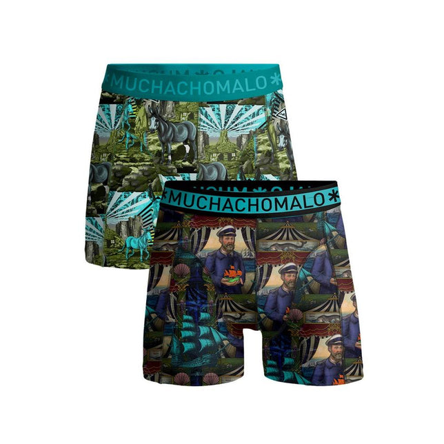Men 2-Pack Boxer Shorts Captain Donkey CAPTAINDONKEY1010