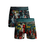 Muchachomalo Heren Boxer Men 2-Pack Shorts Chessplay CHESSPLAY1010 - Jambelles