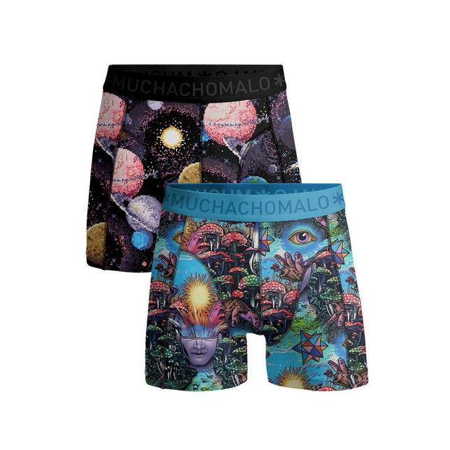Men 2-Pack Boxer Shorts Inner Outer Space INNEROUTERSPACE1010