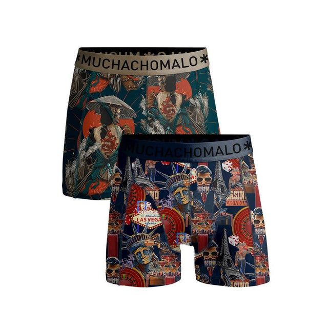 Muchachomalo Heren Boxer Men 2-Pack Shorts Las Vegas 2P LASJAP1010 - Jambelles