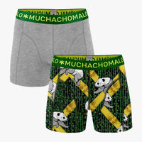 Muchachomalo Heren Boxer Men 2-Pack Shorts Panda PANDA1010 - Jambelles