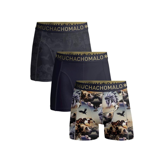 Men 3-pack Short Print/Solid U-BEAR1010