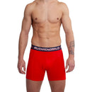 Muchachomalo herenboxers 3-pack in grijs, donkergroen en marineblauw, met effen design en logoband. - Jambelles