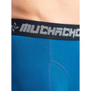 Muchachomalo herenboxers 3-pack in grijs, donkergroen en marineblauw, met effen design en logoband. - Jambelles