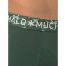 Muchachomalo herenboxers 3-pack in grijs, donkergroen en marineblauw, met effen design en logoband. - Jambelles