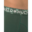 Muchachomalo herenboxers 3-pack in grijs, donkergroen en marineblauw, met effen design en logoband. - Jambelles