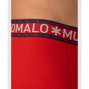 Muchachomalo herenboxers 3-pack in grijs, donkergroen en marineblauw, met effen design en logoband. - Jambelles