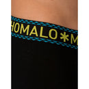 Muchachomalo herenboxers 3-pack in grijs, donkergroen en marineblauw, met effen design en logoband. - Jambelles