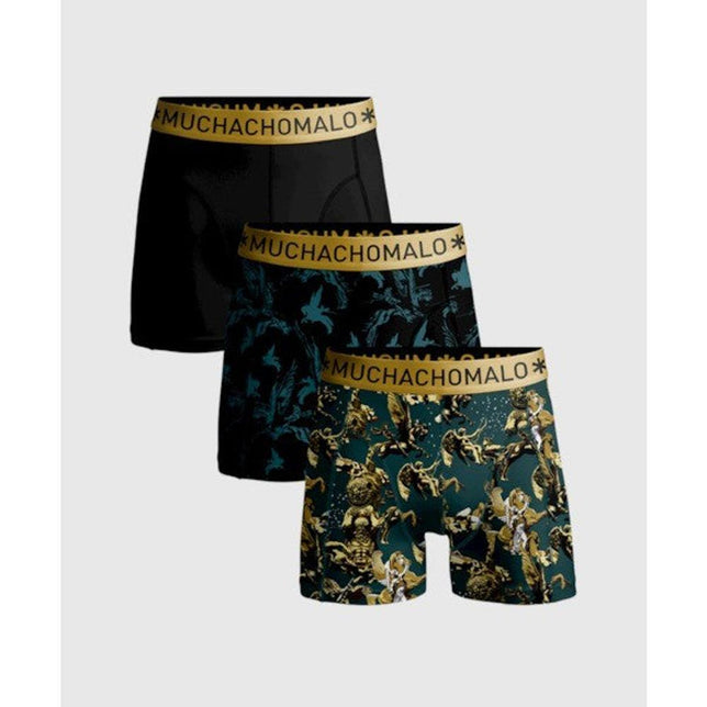 Men 3-Pack Boxer Shorts Print/Solid U_STATUEBATTLE1010