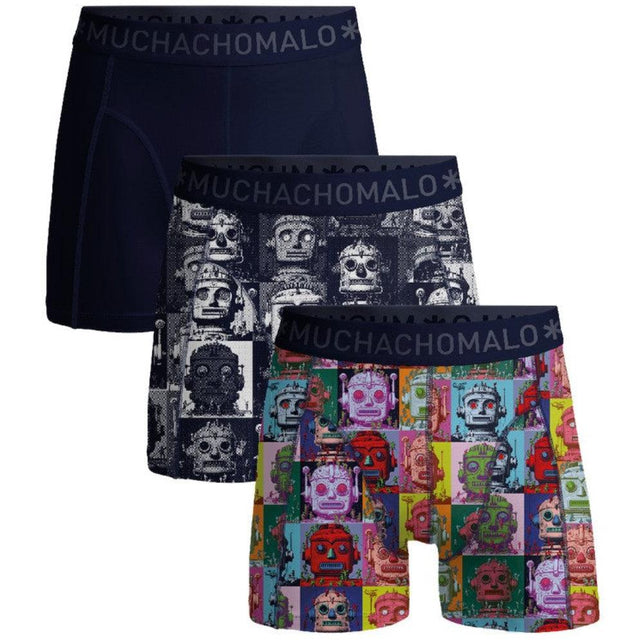 Men 3-Pack Boxer Shorts Robotheads U-ROBOTHEADS1010