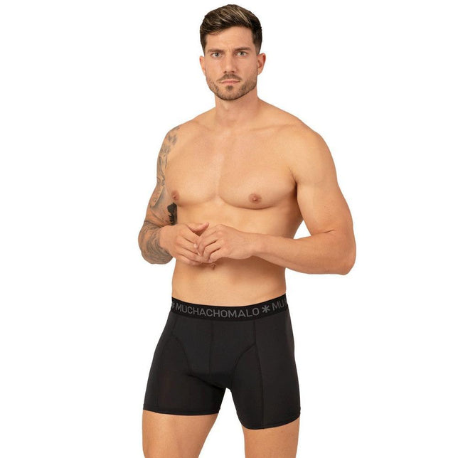 Muchachomalo Heren Boxer Men 3-pack Shorts Solid Microfiber 3P U-MICROFIB1010 - Jambelles