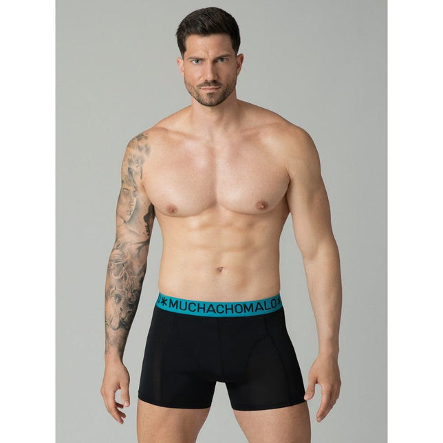 Muchachomalo Heren Boxer Men 3-Pack Shorts Solid Microfiber U-Microfib1010 - Jambelles