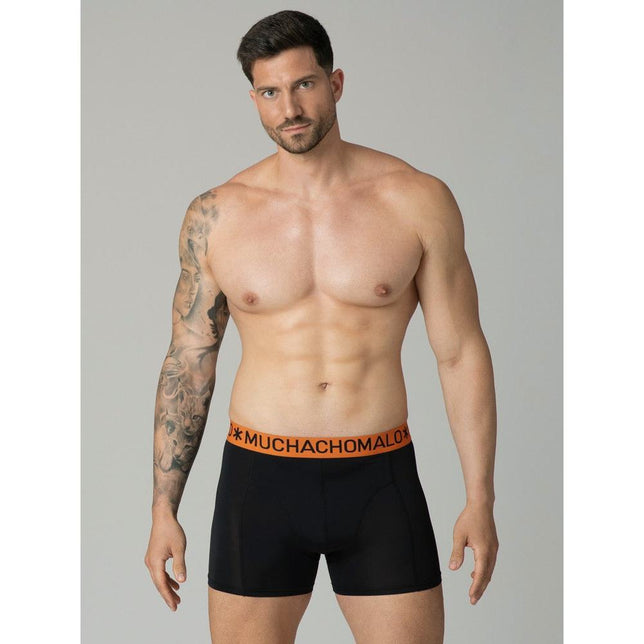 Muchachomalo Heren Boxer Men 3-Pack Shorts Solid Microfiber U-Microfib1010 - Jambelles