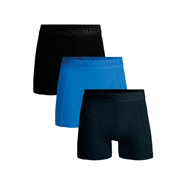 Muchachomalo Heren Boxer Men 3-Pack Shorts Solid Microfiber U-Microfib1010 - Jambelles