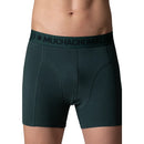 Donkergroene Muchachomalo herenboxershort uit 3-pack BOOGIEKNIGHTS1010 met ton-sur-ton print en logoband - Jambelles