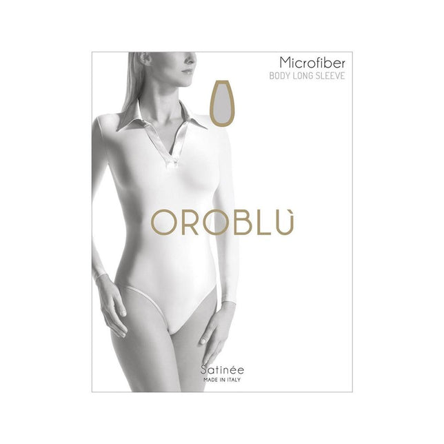 Oroblu Dames Body Satinee shirt neck Long sleeves VOBS01120 - Jambelles