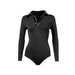 Oroblu Dames Body Satinee shirt neck Long sleeves VOBS01120 - Jambelles