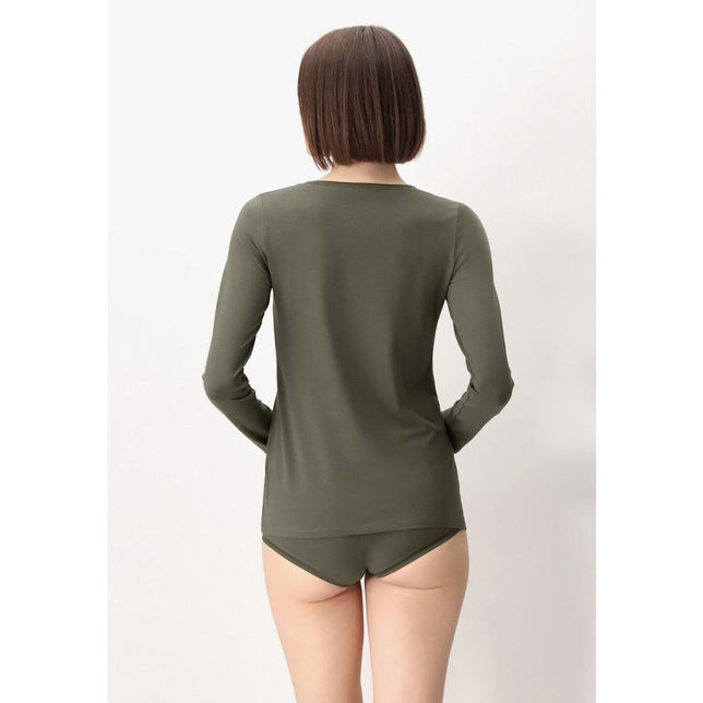 Oroblu Dames Hemd Perfect Line Cotton - T-Shirt Long VOBT01676 - Jambelles