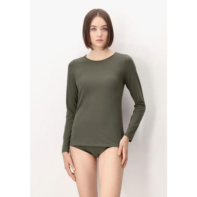 Oroblu Dames Hemd Perfect Line Cotton - T-Shirt Long VOBT01676 - Jambelles