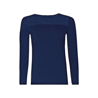 Oroblu Dames Hemd PERFECT LINE T-Shirt Long Sleeve Carre Tulle VOBT01595 - Jambelles